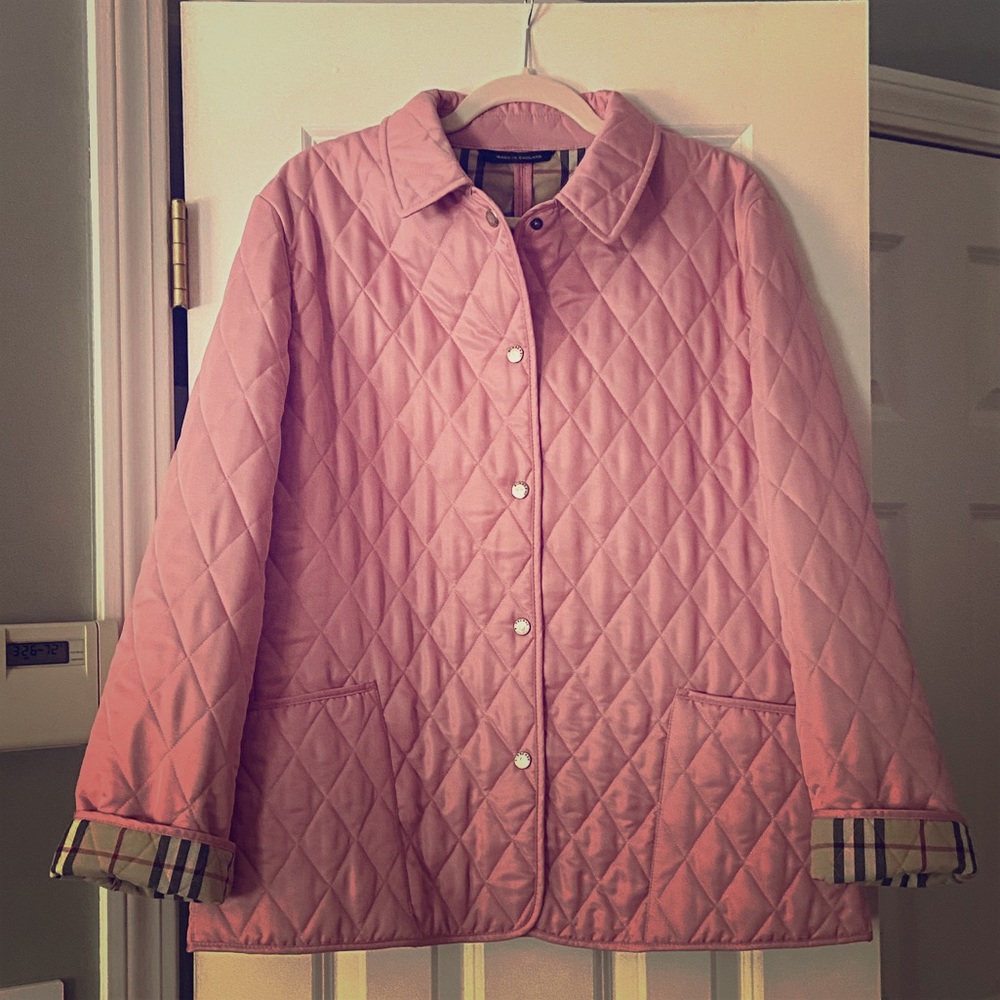 Burberry quilted button trench jacket
